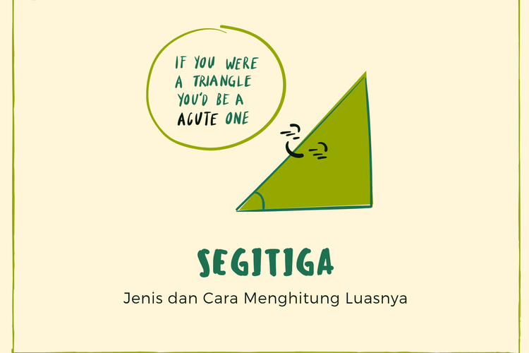 Cara menghitung rumus luas segitiga, lengkap dengan pengertian, ciri dan contohnya