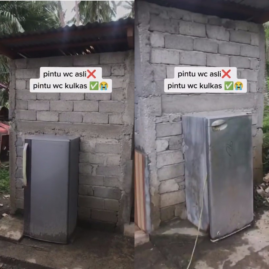 Dari luar tampak kulkas warung ternyata dalamnya bikin kaget, kreatifnya bikin garuk kepala