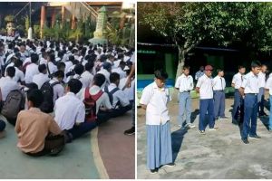 11 Potret kocak saat upacara bendera ini lucunya bikin auto nostalgia zaman sekolah