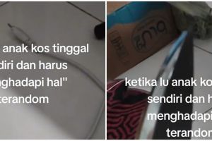Setrika meleleh tiba-tiba ini penampakannya bikin melongo, random banget tapi anak kos pasti relate