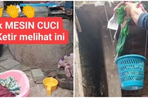 Cara unik pria keringkan pakaian sehabis dicuci ini kreatif abis, bikin pengusaha laundry auto minder
