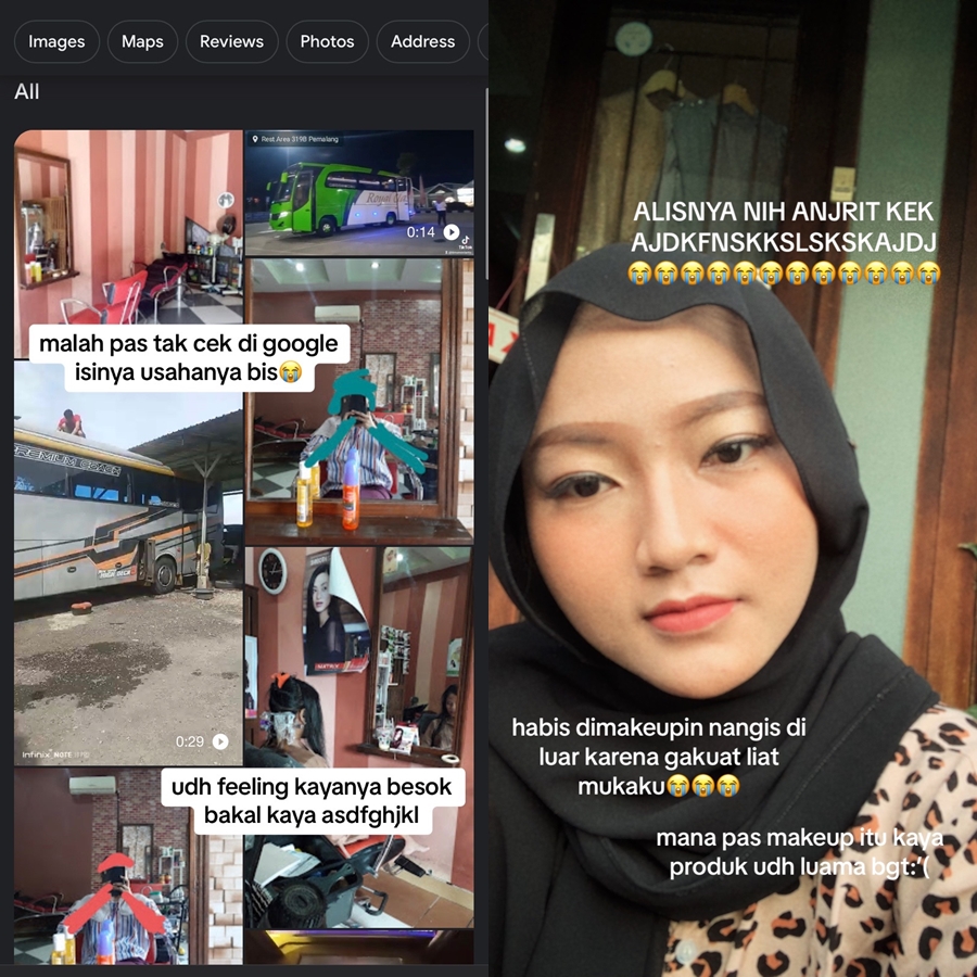 Nurut MUA pilihan ibu, makeup wanita ini bukannya cantik malah mirip badut gegara alis