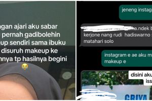 Nurut MUA pilihan ibu, makeup wanita ini bukannya cantik malah mirip badut gegara alis