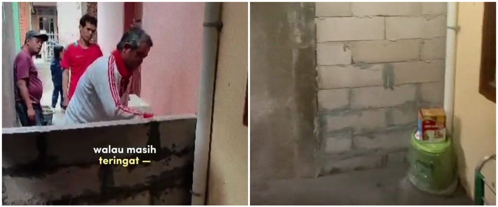 Jalan depan rumah ditutup tembok tetangga, wanita ini tunjukkan penampakan bangunannya yang kian sesak