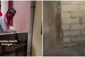 Jalan depan rumah ditutup tembok tetangga, wanita ini tunjukkan penampakan bangunannya yang kian sesak