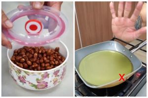 Trik menggoreng kacang tanah supaya matangnya pas, tidak gosong dan tetap irit minyak