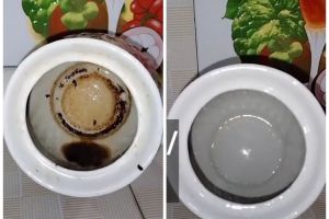 Hanya dengan 2 bahan dapur, begini trik menghilangkan kerak tebal di teko keramik