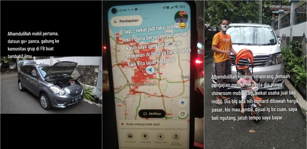 Pernah sulit beli 1 liter bensin, kisah eks driver ojek online kini bisnis mobil ini bikin kagum