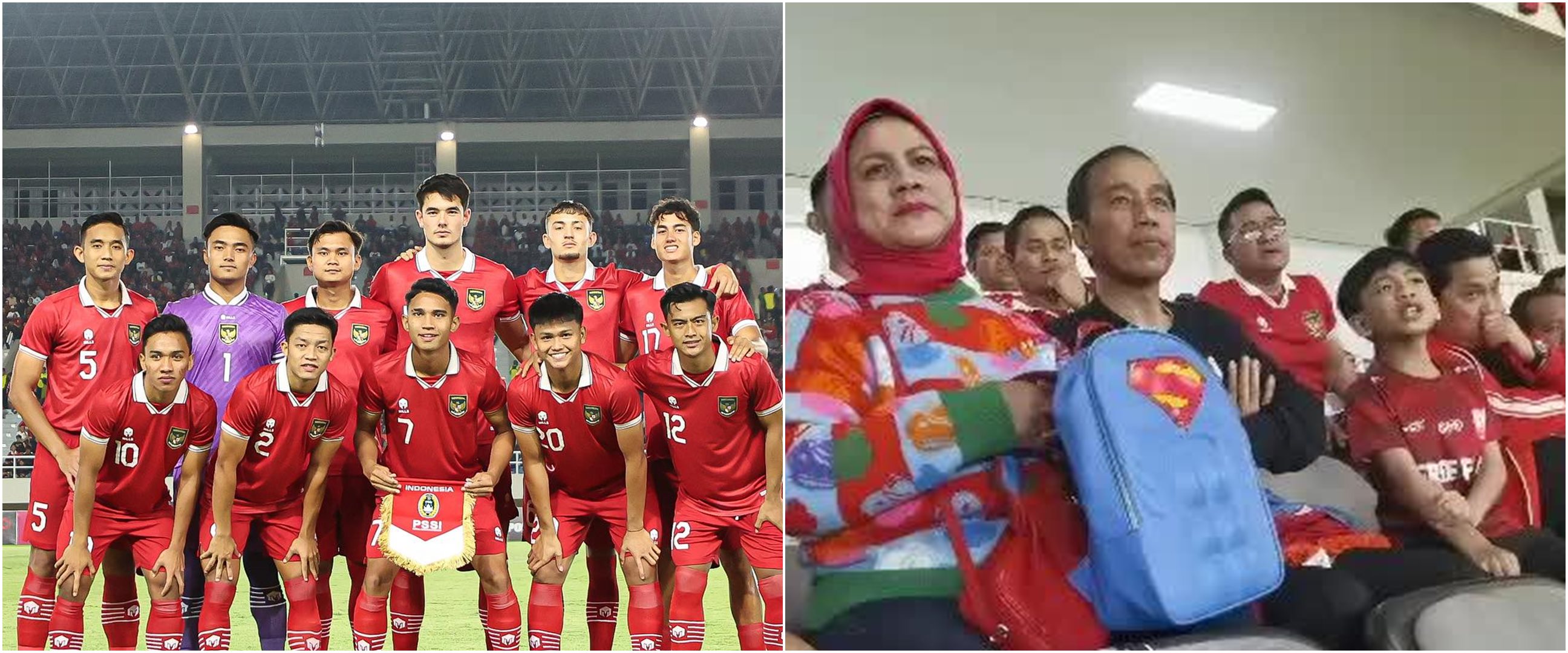 Nonton Timnas bareng Jokowi, reaksi lucu Jan Ethes saat Ivar Jenner cetak gol bikin terpingkal-pingkal