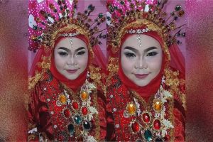 Makeup awal mirip ondel-ondel, transformasi pengantin dirias ulang ini hasilnya jadi flawless