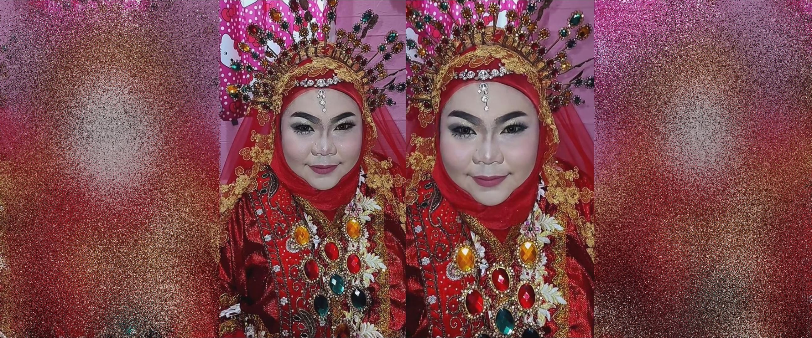 Makeup awal mirip ondel-ondel, transformasi pengantin dirias ulang ini hasilnya jadi flawless