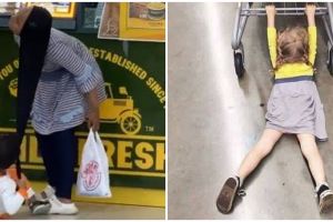 Mendadak bikin mood swing, 11 potret kocak bocah diajak belanja ini kelakuannya bikin ngelus dada