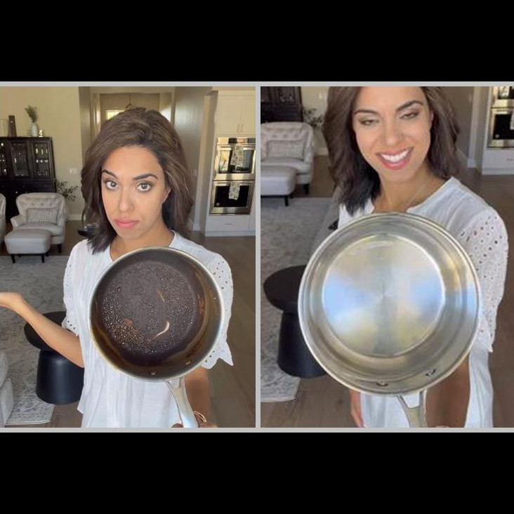 Bukan pakai baking soda, ini trik praktis bersihkan kerak gosong di wajan pakai 2 bahan dapur