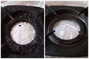 Praktis tanpa direndam air, ini cara bersihkan kerak tebal di tungku kompor cuma pakai 2 bahan dapur