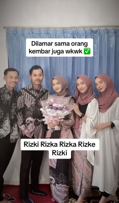 Kisah saudara kembar 3 Rizki Rizka Rizke yang banjir sorotan usai dilamar pria kembar