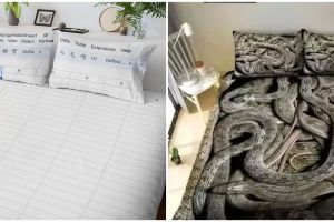 Unik dan antimainstream, 17 potret kocak seprai kasur ini desainnya bikin susah tidur