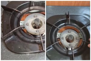 Cukup 10 menit, ini cara cepat bersihkan tungku kompor yang berkerak tanpa direndam sitrun