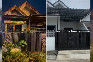 9 Potret renovasi rumah tipe 36 dari jadul jadi minimalis open space, cocok buat hunian sempit