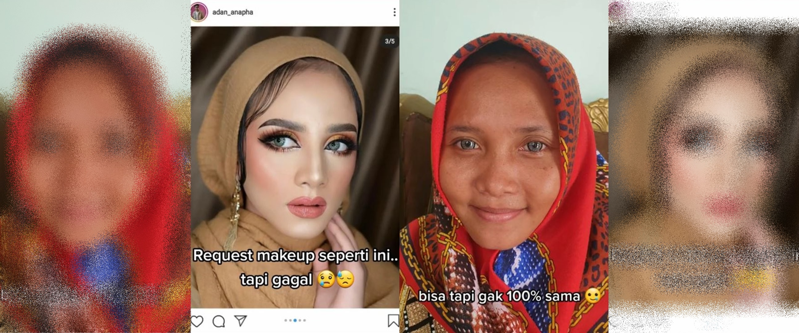 MUA ini minder karena gagal penuhi request makeup klien, tapi hasilnya justru bikin netizen melongo