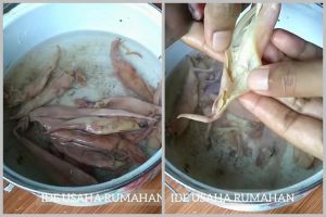Bukan direndam garam, ini cara menghilangkan rasa asin berlebih pada cumi asin pakai 1 alat