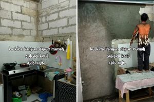 9 Potret makeover dapur rumah subsidi dari dinding batako minimalis, bisa jadi inspirasi emak-emak
