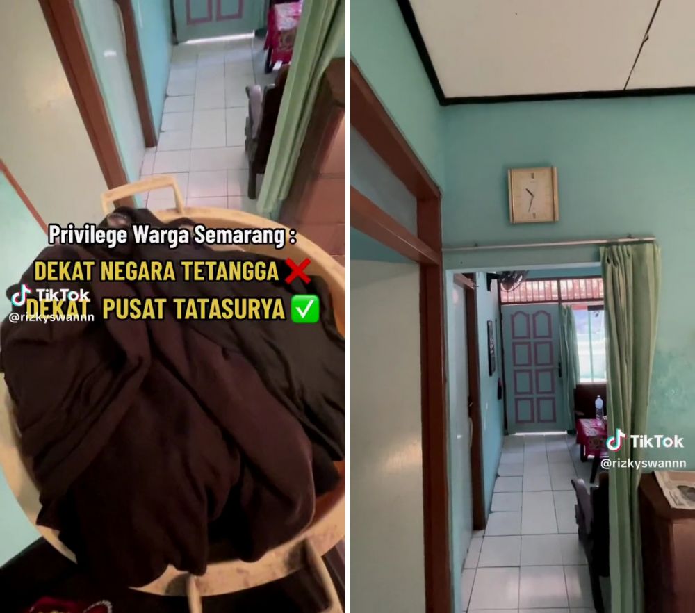 Tinggal di Semarang bak dekat pusat tata surya, pria jemur baju basah auto kering cuma setengah jam