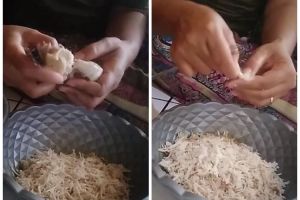 Bukan pakai mixer, ini trik cepat suwir daging ayam agar hemat tenaga pakai 1 alat sederhana