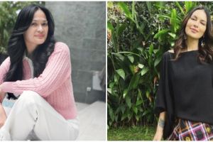 Gayanya menolak tua, ini potret 7 seleb usia 50-an percaya diri pakai gaun ekspose bahu