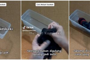 Jangan asal digulung, begini cara lipat kaus kaki agar tidak melar dan hemat tempat dalam 30 detik