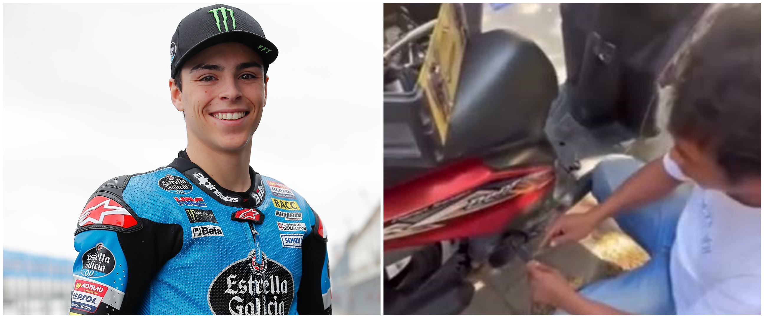 Momen Alonso Lopez pembalap Moto2 heran melihat cara kerja tukang kunci Indonesia, nggak ada lawan