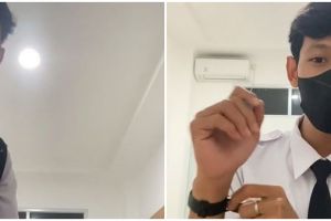 Perubahannya bikin syok, transformasi wajah pria saat pakai dan tanpa masker ini manglingi abis