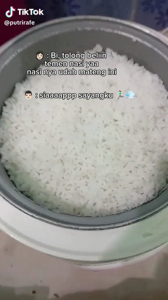 Diminta beli 'teman nasi' sama istri, pria ini malah bawa lauk nyeleneh yang bikin tepuk jidat