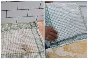 Tak perlu sitrun dan pemutih, ini trik cuci kain lap dapur yang berlemak dan bau tengik