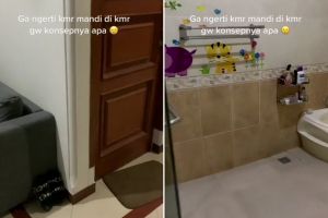 Wanita ini bagikan konsep kamar mandinya yang dinilai nyeleneh, penampakannya tuai pro kontra warganet