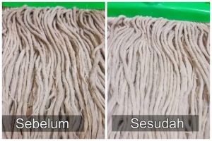 Simpel tanpa air panas, ini trik bersihkan kain pel dekil jadi putih lagi dengan tambahan 1 bahan dapu