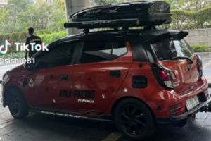 Luarnya gagah bak mobil balap, wanita berasa kena prank pas lihat isi taksi online ini