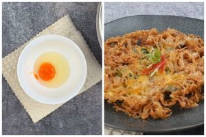 Cuma pakai 1 butir telur, ini cara goreng telur dadar lebih tebal dan krispi meski tanpa diberi tepung