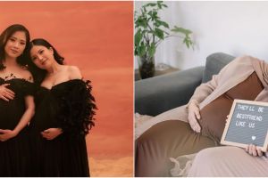 Kelewat kompak, begini gaya 9 kakak beradik saat hamil bareng