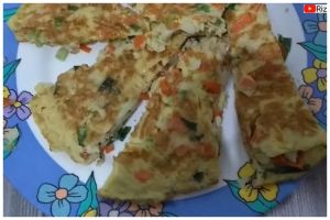 Tak perlu diberi tepung atau air, ini trik goreng telur dadar tebal cukup tambah 2 bahan dapur