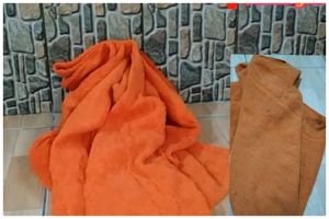 Tak perlu pemutih, ini trik mencerahkan warna handuk lama yang kusam pakai 1 bahan dapur