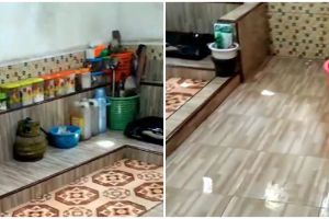 Desain dapur lesehan serba jongkok ala tradisional ini malah jadi perdebatan, intip penampakannya