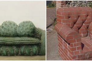 11 Potret lucu bentuk sofa ini malah nggak bisa dipakai bersantai, desainnya bikin gagal paham