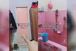 Rumah ini punya toilet yang desainnya nyeleneh pol, tata letak pintunya bikin garuk kepala