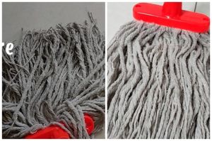 Tanpa diberi pemutih pakaian, ini trik memutihkan kain pel yang kotor dengan tambahan 2 bahan dapur