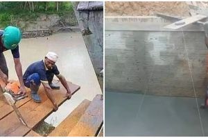 11 Potret lucu cara kerja kuli bangunan ini bikin melongo, totalitas dan kelewat ekstrem