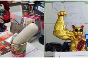 13 Potret kocak penampakan di meja kasir ini bikin bingung pembeli, emang boleh senyeleneh itu?