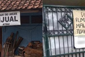 13 Potret kocak desain nyeleneh spanduk jualan rumah ini bikin yang baca susah nahan tawa