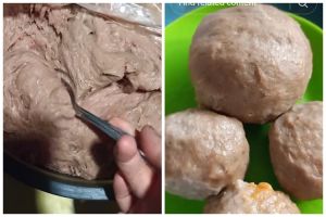 Jangan cuma pakai es batu, ini trik agar adonan bakso kenyal dan empuk pakai tambahan 1 bahan makanan