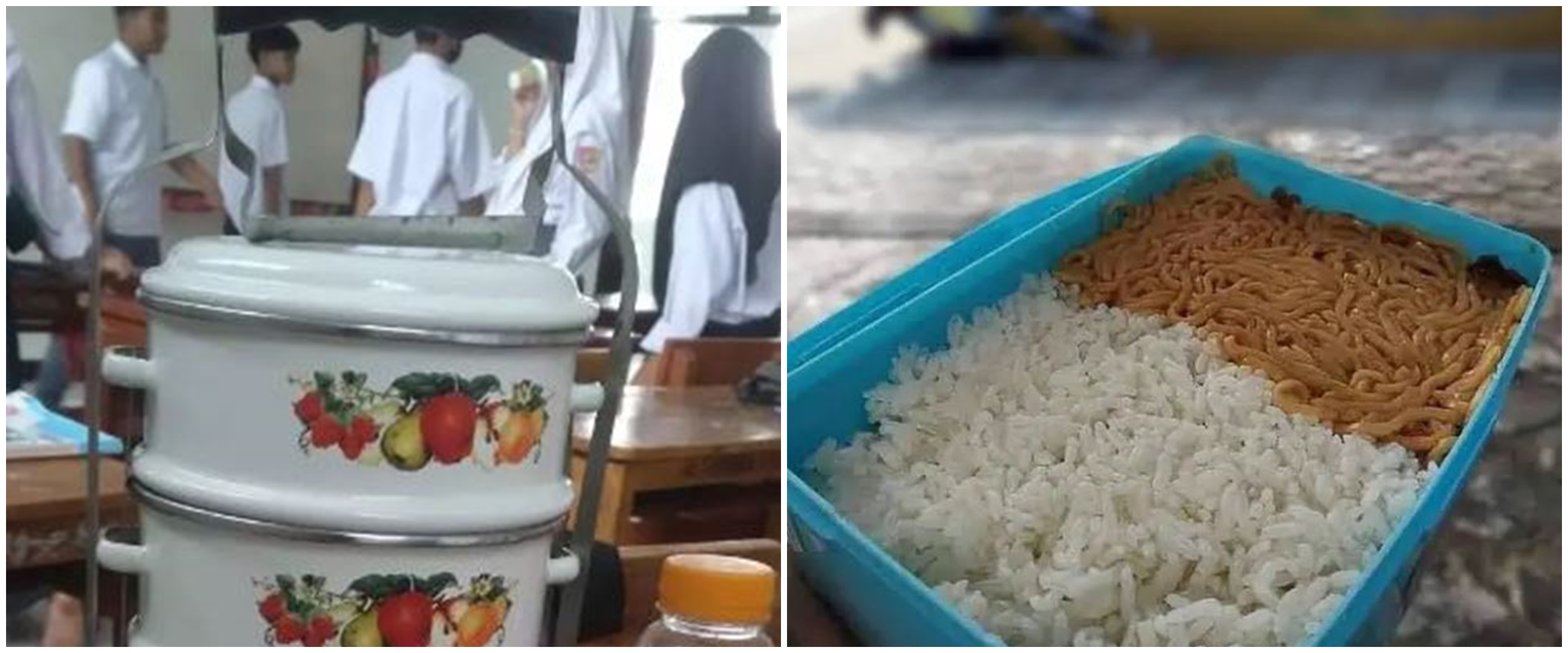 13 Potret kocak murid bawa bekal ke sekolah ini nggak biasa, auto kenyang sampai pulang