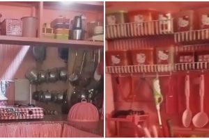 10 Potret dapur kayu-seng sederhana punya perabotan komplit serba pink ini bukti mewah tak harus mahal